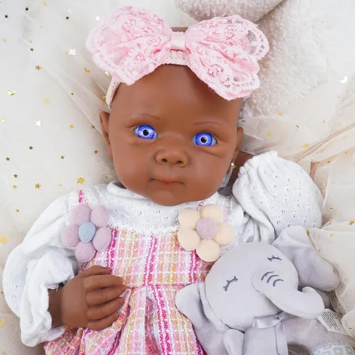 Miniatura 17 de Muñeca de bebé Reborn de 12 pulgadas, muñeca de cuerpo completo de silicona, muñecas de bebé Reborn de silicona de cuerpo completo, recién nacida