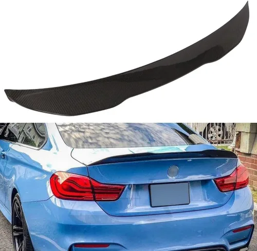 Miniatura 7 de SCITOO Alerón de fibra de carbono para ventana trasera para BMW F32 420i 428i 430i 435i 440i Coupé negro brillante alerón trasero