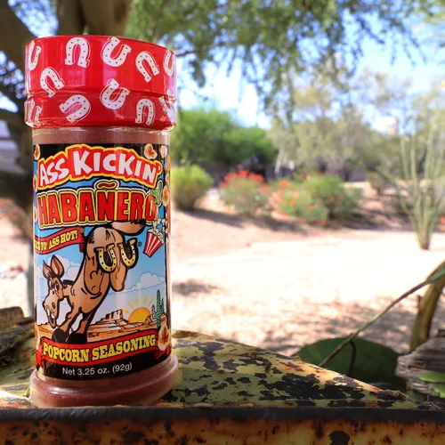 Miniatura 7 de ASS KICKIN' Condimento para palomitas de maíz Habanero – Ideal para palomitas de maíz gourmet o alitas de pollo y carne – Perfecto para rellenar