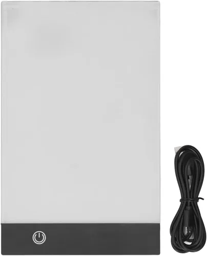 Miniatura 8 de Huleo Almohadilla de luz LED, almohadilla de luz de trazado A5, caja de luz de almohadilla de rastreo de artcrafts, 3 niveles de brillo, tablero