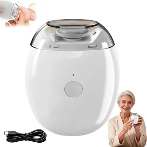 Cortaúñas eléctrico automático, amoladora de uñas automática universal, molinillo de uñas, molinillo de uñas para uñas gruesas, con luz LED y 3