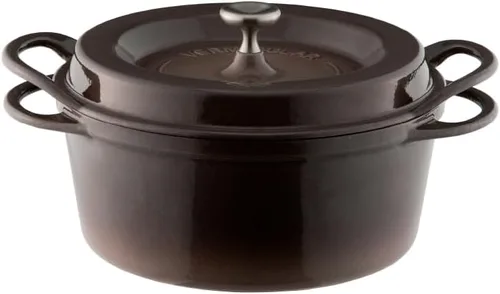 Miniatura 21 de Olla para Horno Holandés Vermicular Olla de Hierro Fundido Esmaltada No Tóxica 18 cm (1.8 Qt) Apto para Horno Compatible con Inducción