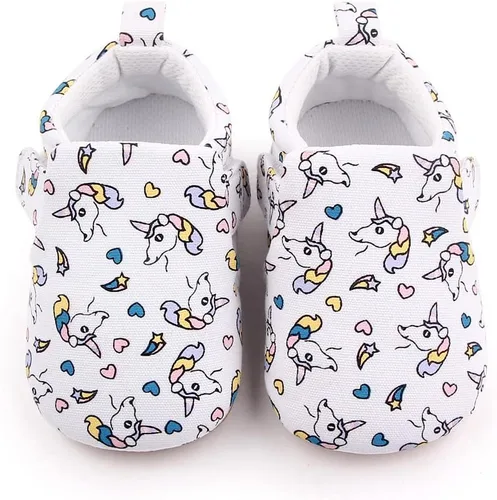 Miniatura 5 de Zapatos de bebé para niños y niñas, tenis de goma antideslizantes, suela de primer caminante, zapatillas de dibujos animados, zapatos para cuna de 0