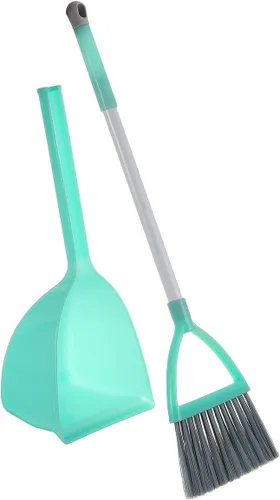 Juego de escoba y recogedor pequeño, juego de mini escoba y recogedor para el hogar, mini escoba y juego de limpieza adecuado para varias áreas