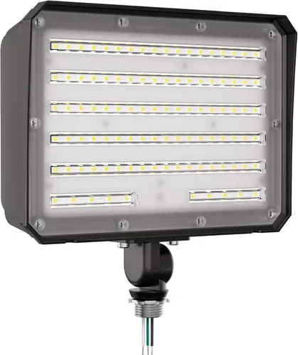 Miniatura 15 de CINOTON - Luz de inundación LED de atardecer a amanecer al aire libre de 50 W, luminaria de pared de seguridad impermeable IP65 de 7000 lúmenes