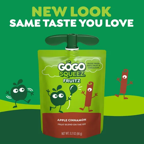 Miniatura 5 de Puré de manzana GoGo squeeZ -Applesauce On The Go, sachets de 3.2 oz, 12
