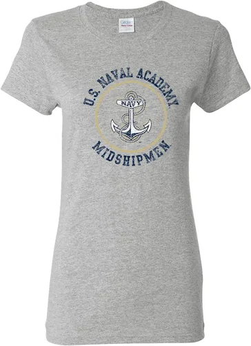 Miniatura 31 de NCAA - Camiseta para mujer, diseño de círculo envejecido, color del equipo, universidad