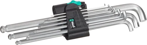 Wera 05073594001 950 Pkls/9 Sm N Sb Juego de llaves hexagonales de brazo largo