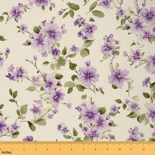 Miniatura 27 de Feelyou The Yard - Tela de flores Groovy de 2 yardas para niños, tela de tapicería floral retro para sillas para niños, niñas, adolescentes, flores
