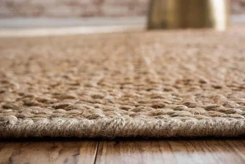 Miniatura 3 de Unique Loom Chunky Jute Collection - Alfombra de área - Amanda (2' 7" x 6' 1", color natural)