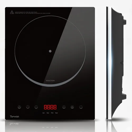 Placa de Inducción, TOPWISH Placa Caliente Portátil Quemador de Inducción Eléctrico, 10 Niveles de Temperatura hasta 464°F, Cocina Eléctrica de