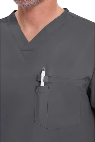 Miniatura 2 de Dickies EDS Essentials - Camisa quirúrgica para hombre con cuello en V y bolsillo DK635