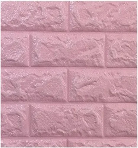 Miniatura 17 de Calcomanías de pared de ladrillo impermeables 3D de 27.56 x 11.81 pulgadas, paneles de pared autoadhesivos de espuma para TV, sala de estar