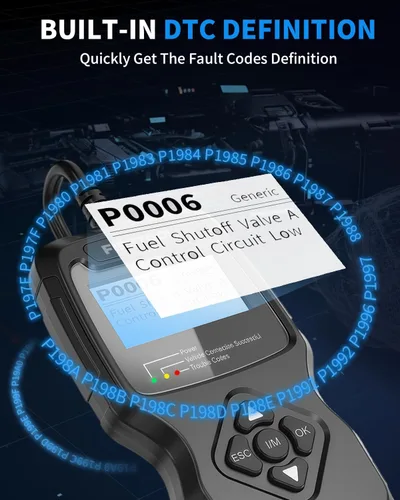Miniatura 6 de Escáner OBD2 para automóvil FIRSTOOL, lector de código de diagnóstico OBD2 con preparación I/M, probador de batería, luz de control del motor