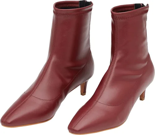 Miniatura 2 de CParavano Botines para mujer Botas de tacón alto Botines de tobillo para mujer Botas de tacón para mujer Botines para mujer Botas puntiagudas