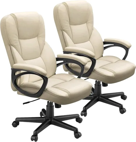 Miniatura 14 de Furmax Silla ejecutiva de oficina con respaldo alto, ajustable, silla de escritorio para el hogar, silla giratoria de piel sintética con soporte