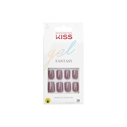 Miniatura 10 de KISS Gel Fantasy, uñas a presión, pegamento de uñas incluido, 'Aim High', negro, tamaño corto, forma cuadriculada, incluye 28 uñas, 0.07 onzas