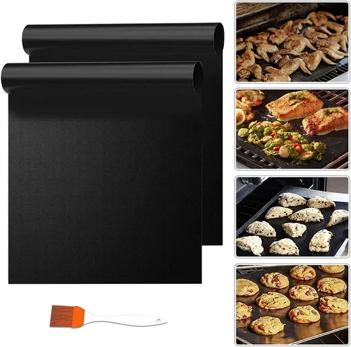 Miniatura 8 de Revestimientos de horno para la parte inferior del horno, paquete de 3 forros de horno antiadherentes grandes de 17 x 25 pulgadas de grosor