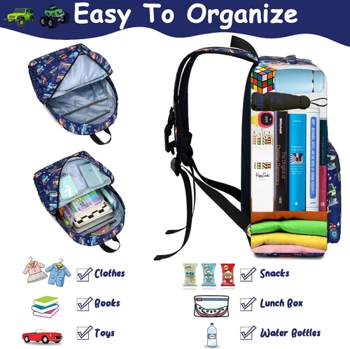 Miniatura 121 de CAMTOP - Conjunto de mochila y lonchera con estampados divertidos para niños de preescolar y primaria), Y0058-2