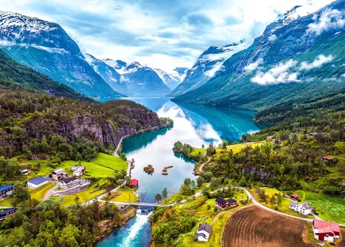 Rompecabezas para adultos de 1000 piezas para adultos, rompecabezas de 1000 piezas, 1000 piezas, Geiranger Fjord Noruega Fiordo Noruega