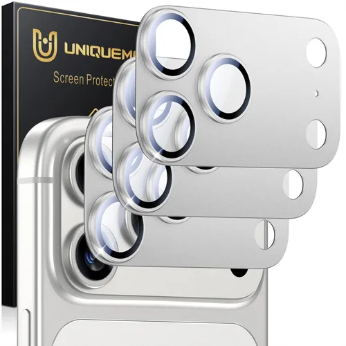 Miniatura 25 de UniqueMe para Paquete de 3 Protectores de Lente de Cámara para iPhone 15 Pro/iPhone 15 Pro Max, [Protección contra Caídas] [Compatible con Fundas]