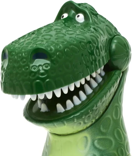 Miniatura 6 de Disney Store - Figura de acción parlante interactiva oficial de Rex de Toy Story, incluye sonidos y frases de las películas, interactúa con otras