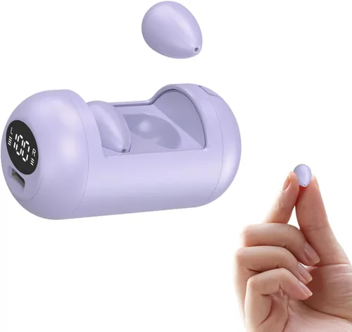 Miniatura 8 de Auriculares invisibles en tono de piel, pequeños, discretos, ocultos en el oído, para el trabajo, mini auriculares inalámbricos Bluetooth