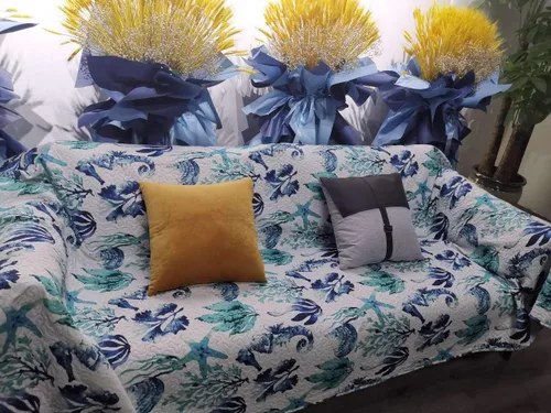 Miniatura 5 de Coastal Home Collection - Juego de colcha reversible tamaño individual con edredones, fundas de almohada, suave, ligero, patrón de océano tropical