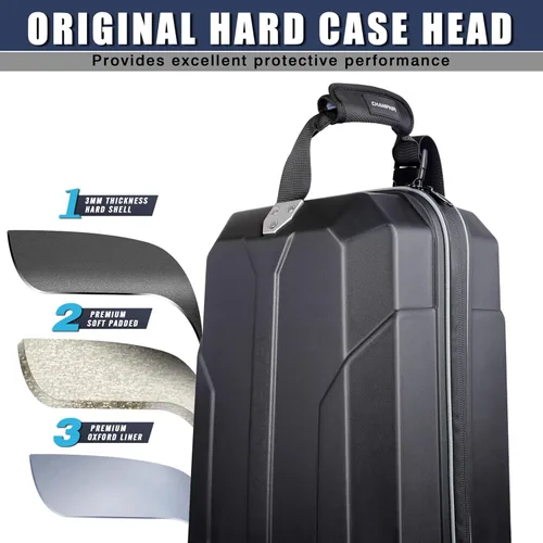 Miniatura 3 de CHAMPKEY Premium Soft-Padded Golf Travel Bags for Airlines - Travel Golf Gags for Airlines with Premium Oxford Fabric and Oversized Wheels