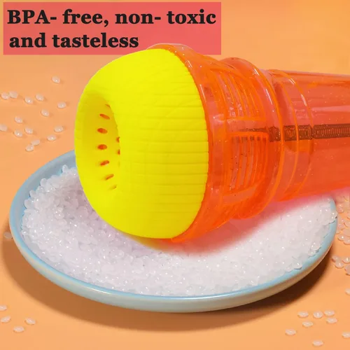 Miniatura 5 de Lolakee Micrófono Echo para Niños y Pequeñitos Duradero y Liviano Juguetes de Canto Musical Terapia del Habla Juguetes con Retroalimentación, Naranja