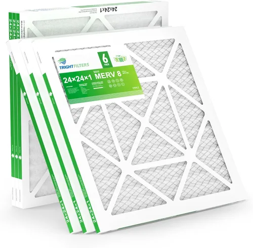 Miniatura 14 de TRIGHTFILTERS 12x12x1 Filtro de aire paquete de 6 unidades, duraderos filtros plisados MERV 8 para hogar HVAC CA y horno, filtro de aire compacto