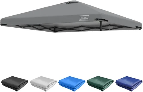 Miniatura 23 de KAMPKEEPER Cubierta de Repuesto Superior para Carpa Toldo Emergente con Ventilación de Aire y Correa Elástica Ajustable, Poliéster Resistente a Azul
