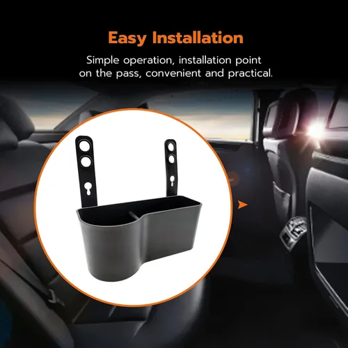 Miniatura 5 de Portavasos de coche, organizador para reposacabezas de asiento, bolsillo para bebidas, caja de almacenamiento de alimentos para teléfonos celulares