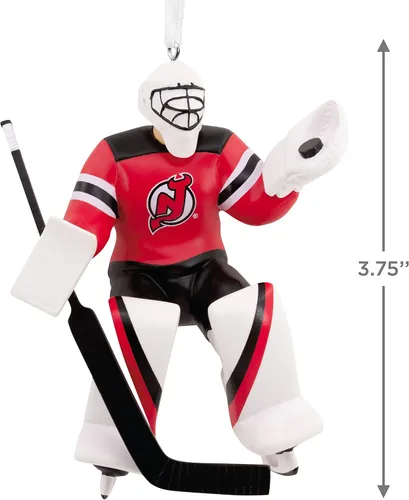 Miniatura 4 de Hallmark NHL New Jersey Devils Portero Ornamento de Navidad (0001OSL1882)