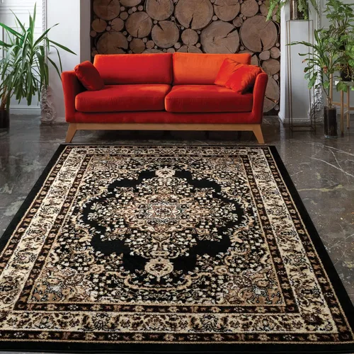 Miniatura 23 de Antep Rugs - Alfombra oriental tradicional de 2 x 3 con medallón para interiores Siesta (azul marino, 2 pies x 3 pies)
