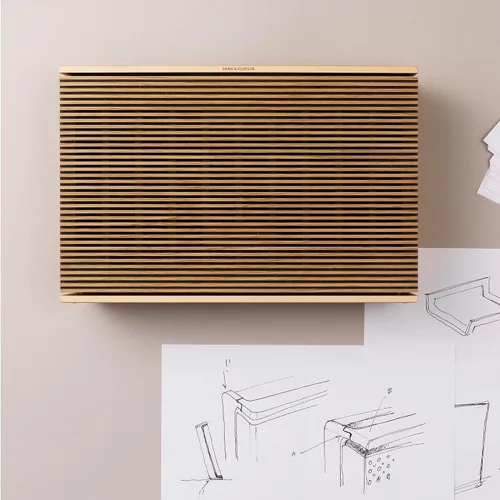 Miniatura 12 de Bang & Olufsen Beosound Level - Altavoz portátil multihabitación con Wi-Fi, tono dorado/roble claro