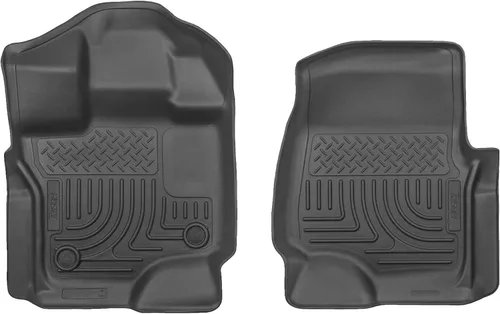 Husky Liners Alfombrillas Weatherbeater | Compatible con Ford F-150 2015-2025 (Incluye 2022-2025 Lightning) SOLO SUPERCREW Y SUPERCAB | Fila