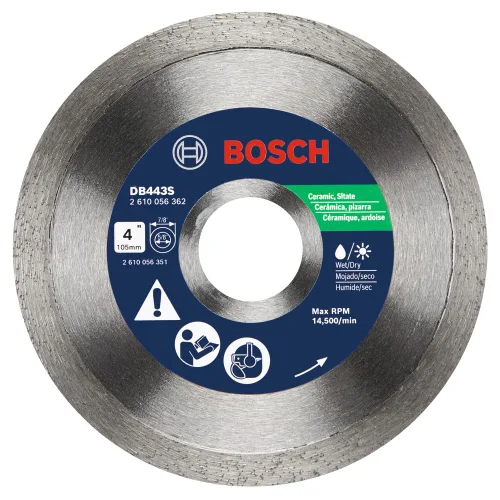 Miniatura 8 de Bosch DB4543S Hoja de diamante de borde continuo estándar de 4.5 pulgadas