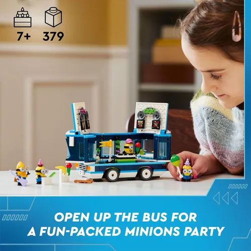 Miniatura 2 de LEGO Despicable Me 4 Minions' Music Party Bus, juguete de construcción creativa para niños, divertido juego de juguete de Despicable Me, regalo