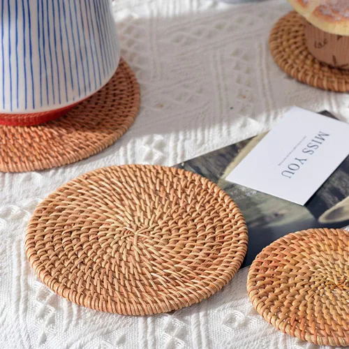 Miniatura 3 de Salvamanteles para platos calientes, ollas y sartenes, almohadillas calientes grandes de cocina de 8.66 pulgadas para encimeras, manteles