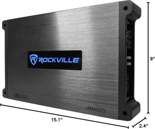 Miniatura 10 de Rockville Paquete RKL80MW: (2) altavoces marinos blancos RMS de 8 pulgadas de 900 vatios de 900 vatios/200 vatios, amplificador DBM25 clase AB de 2
