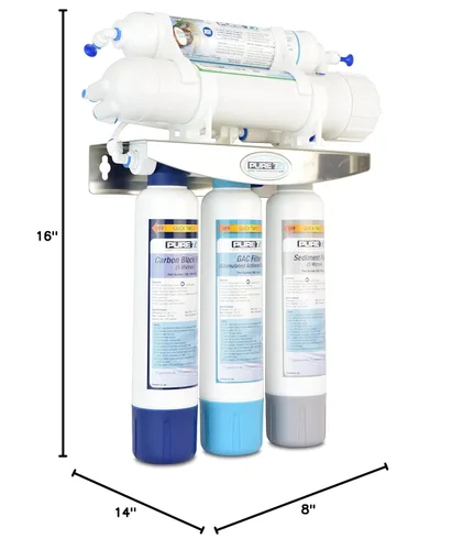 Miniatura 3 de PureT Sistema de filtro de agua de ósmosis inversa delgado E3RO550-EZ - 50 galones por día