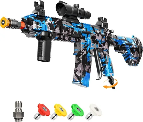 Pistola de lavado a presión con giro – Pistola de pulverización de alta presión de 3600 PSI con enchufe de conexión rápida de 3/8 pulgadas – Mango