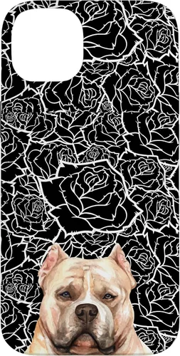 Miniatura 15 de American Bulldog Bully Dog Rose Flower Black White Pattern Case for iPhone 17