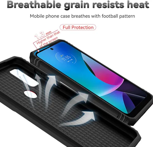 Miniatura 7 de SunStory Funda compatible con Motorola Moto G Play 2023, Moto G Pure, funda Moto G Power 2022 con protector de pantalla HD, cubierta de cámara