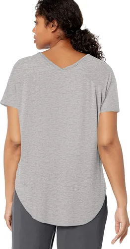 Miniatura 4 de Daily Ritual - Camiseta larga de manga corta con cuello en V para mujer