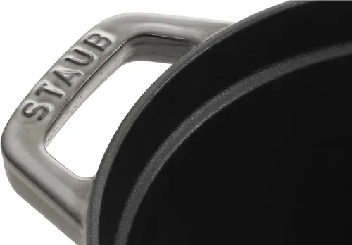 Miniatura 6 de Staub Hierro fundido Ovalado Cocotte de 1 cuarto - Gris grafito, fabricado en Francia