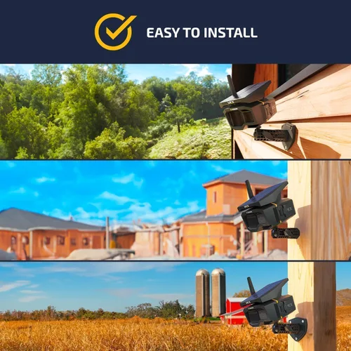 Miniatura 8 de Vosker VKX Farmers Pack - Cámara de seguridad solar 4G LTE, vigilancia inalámbrica al aire libre para granjas, cobertizos y propiedades rurales,