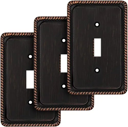 Miniatura 70 de Henne Bery Placa Decorativa de Pared con Borde de Cuerda Placa de Interruptor Cubierta de Tomacorriente