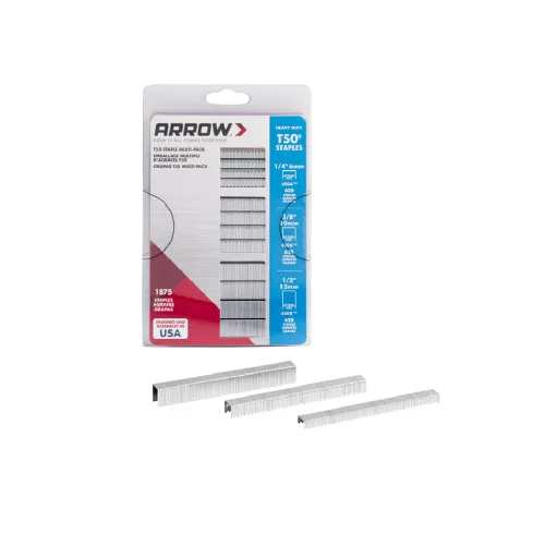 Miniatura 15 de Arrow 508 Heavy Duty T50 Longitud de pierna de 1/2 pulgada, corona de 3/8 pulgadas, grapas para tapicería, construcción, muebles, manualidades, 1250